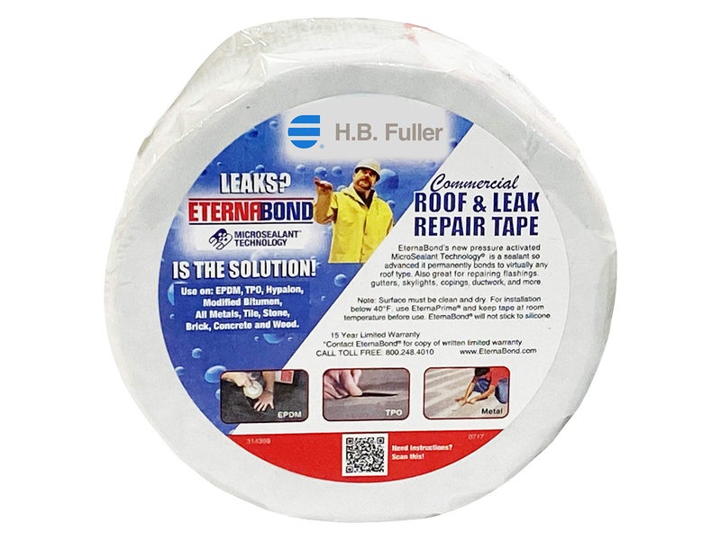 EternaBond WebSeal White 2" x50' MicroSealant Woven Polyester Tape | 23 mil Total Thickness | EB-WB020-50R - Reinforced Fabric for Roof Sealing and Repair - Image 2